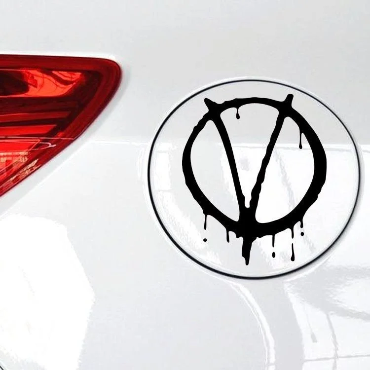 Наклейки на окна мотоцикла клоун Вендетта месть вендетта 9 5*11 см|Наклейки для