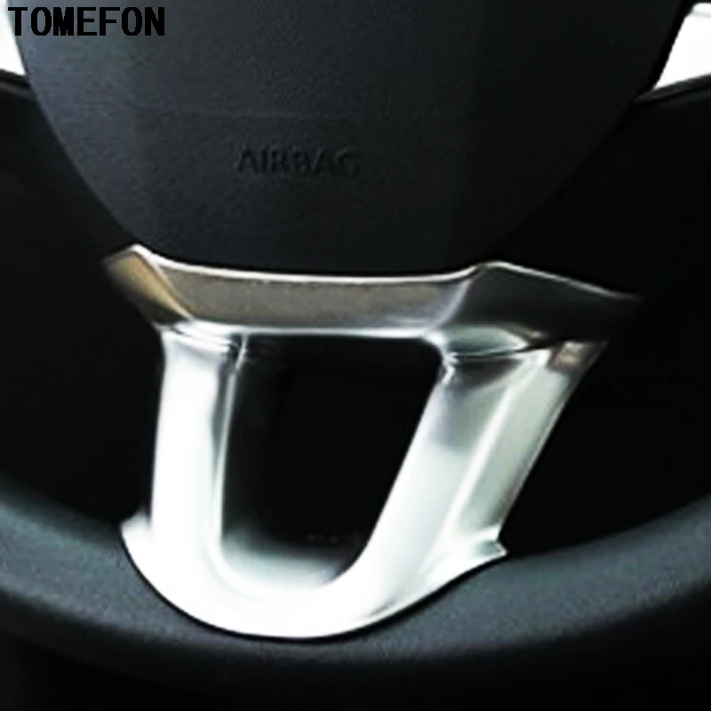 Хромированный АБС пластик TOMEFON для PEUGEOT 308 2014 2015 2016 декоративный колпачок на руль