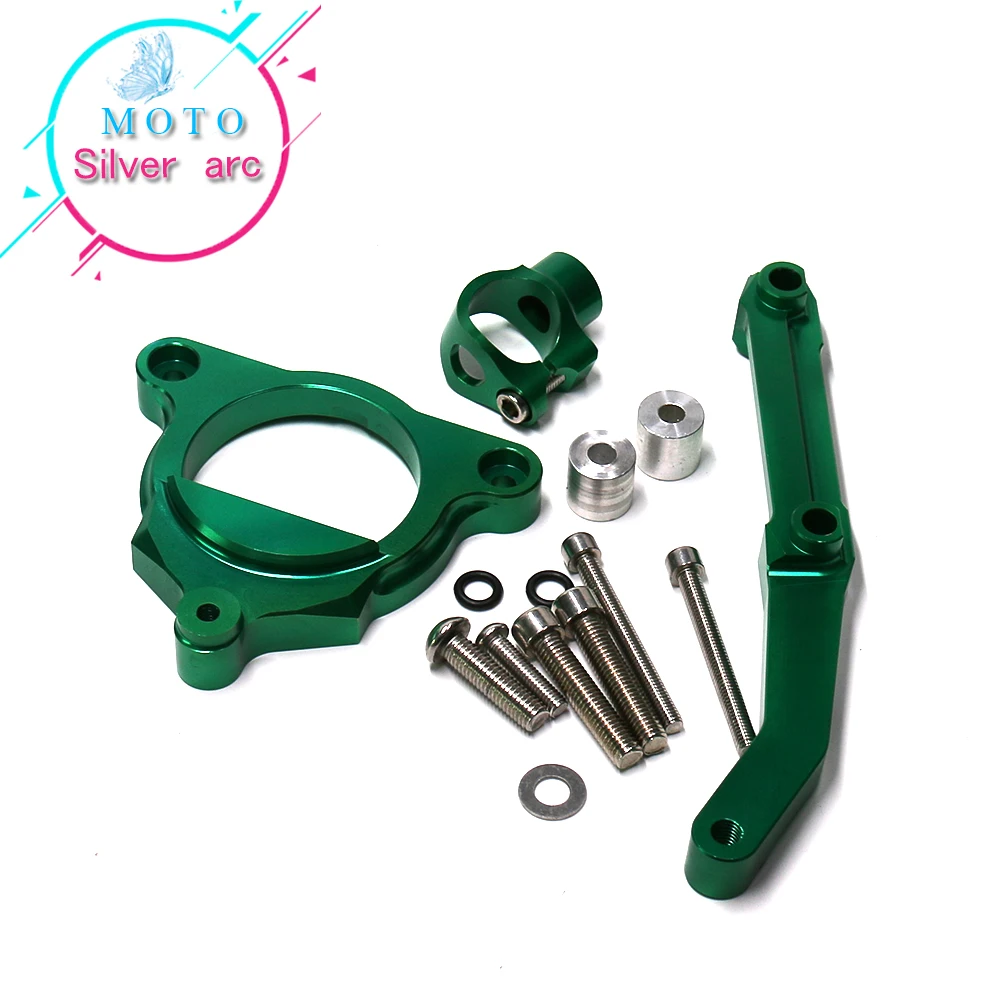support green Для Kawasaki Z800/E Версия 2013- 15 аксессуары для мотоциклов рулевая стабилизация демпфер кронштейн для мотоцикла демпфер руля - Цвет: support green