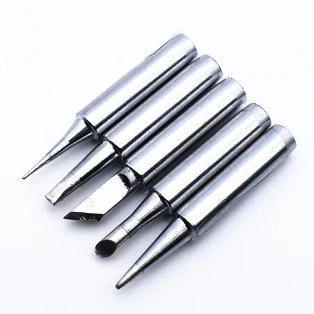 5pcs Welding Tips Электрический паяльник, 220 В, 60 Вт, набор, паяльная сварка, ремонтный пистолет, инструмент, регулируемая температура, штепсельная вилка европейского стандарта с подставкой, 5 паяльных наконечников - Цвет: 5pcs Welding Tips