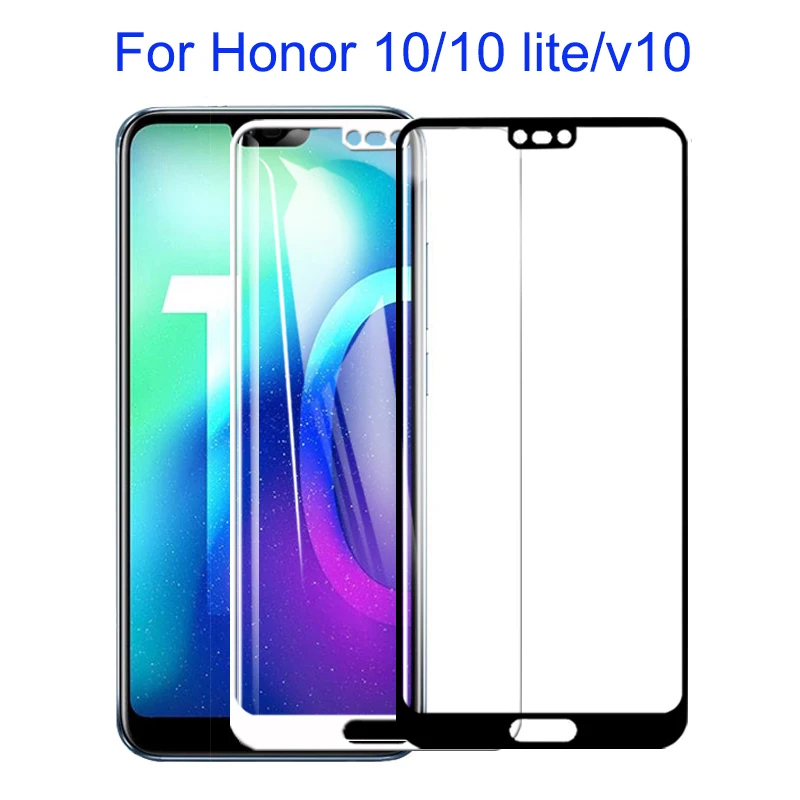 Закаленное стекло для Huawei Honor 10 lite чехол безопасная защита экрана стеклянная