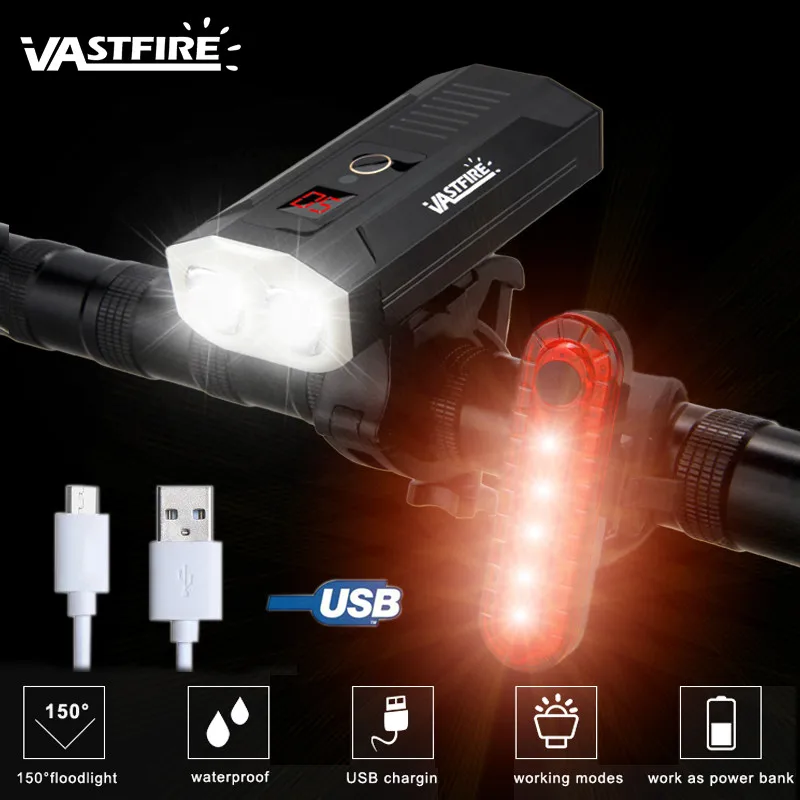 5 режимов USB Перезаряжаемый MTB велосипедный светильник велосипедный передний светильник 1000LM 2 светодиодный фонарь с бусинами высокая яркость велосипедный налобный фонарь - Цвет: Package C