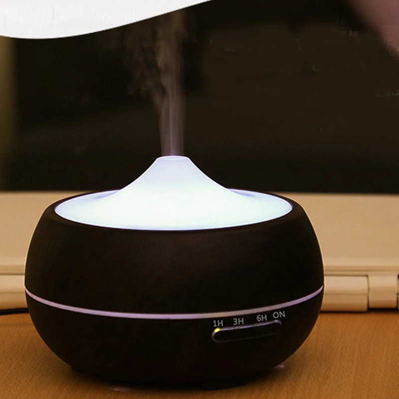 CHOLID Oil Diffuser wood grain Aromatherapy air Humidifier Essential diffusers Aroma purifier MistMaker led light for Home | Бытовая