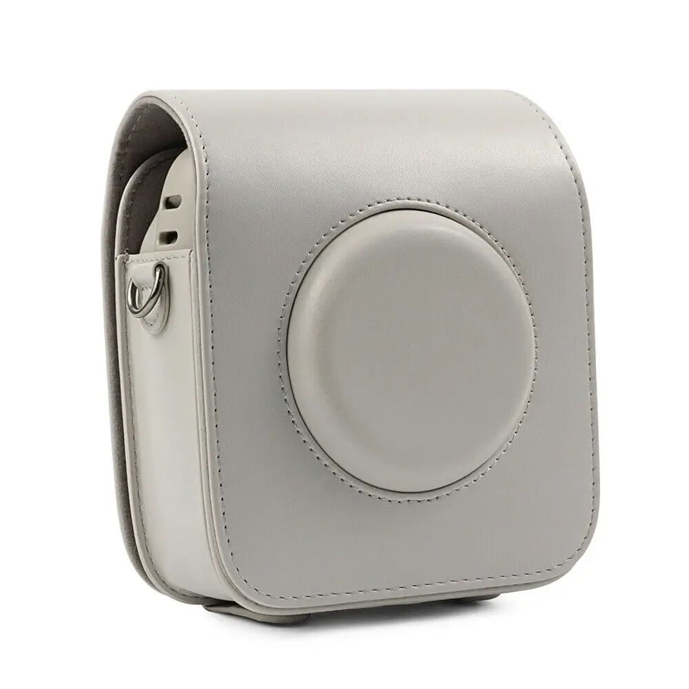 Beige Для Fujifilm Instax SQUARE SQ10 SQ20 мгновенная пленка фото камера черный/бежевый/коричневый PU кожаный чехол с плечевым ремнем - Цвет: Beige