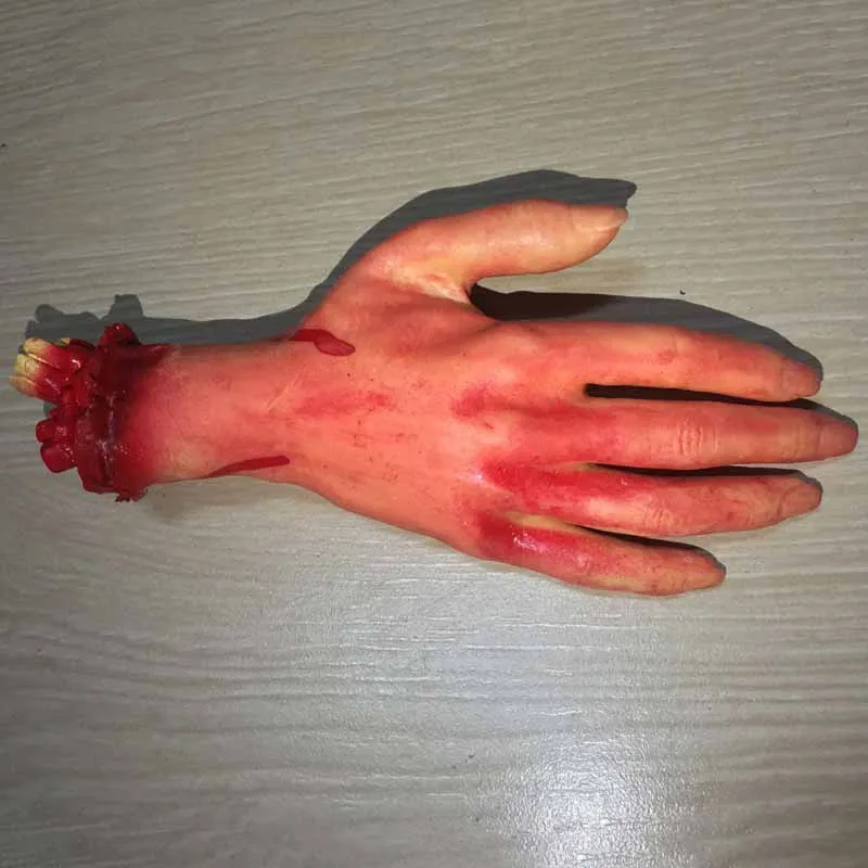 Hand1 Горячая Распродажа Хэллоуин бутафория для Хэллоуина Кровавая рука дом с привидениями вечерние украшения Страшная рука палец ноги сердце - Цвет: Hand1
