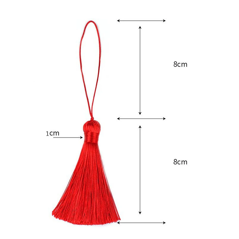 12 шт. подвеска с бахромой из ледяного шелка немнущимися кисточками материал