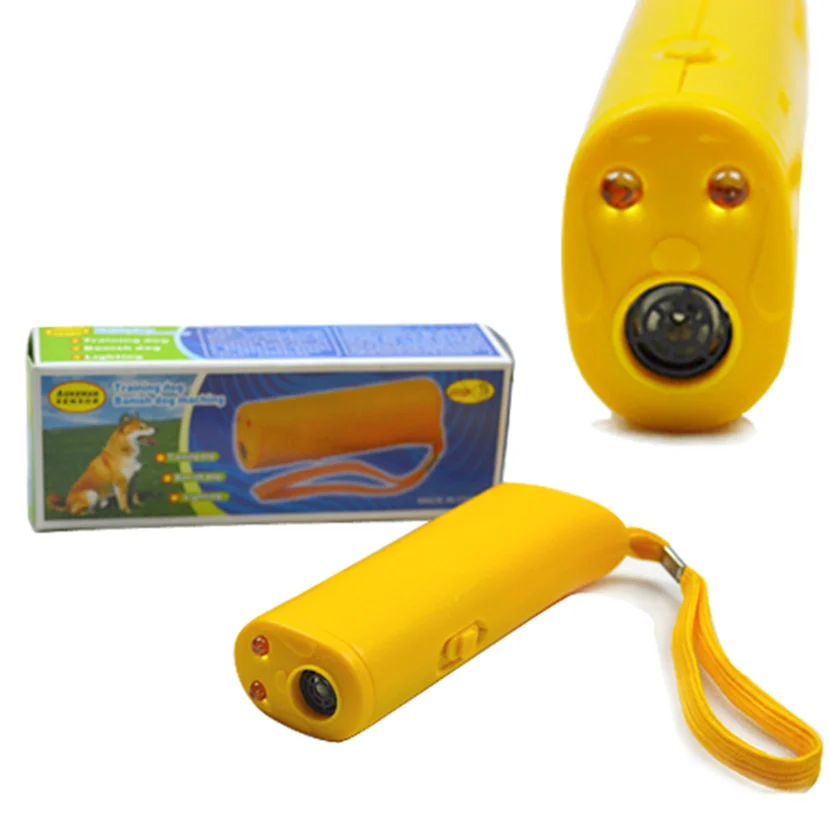 Pet Dog Repeller Anti Barking Stop Bark Training Device Trainer LED Ultrasonic 3 in 1 Without Battery |