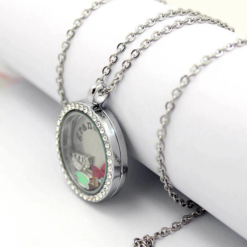Diylocket 10 шт./лот 30 мм магнитный стеклянный круглый плавающий медальон из цинкового