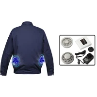 Dark blue Спаситель продукт летом Прохладный Кондиционер одежда высокой температуры работы Рыбалка охотничьи костюмы могут быть настроены - Цвет: Dark blue