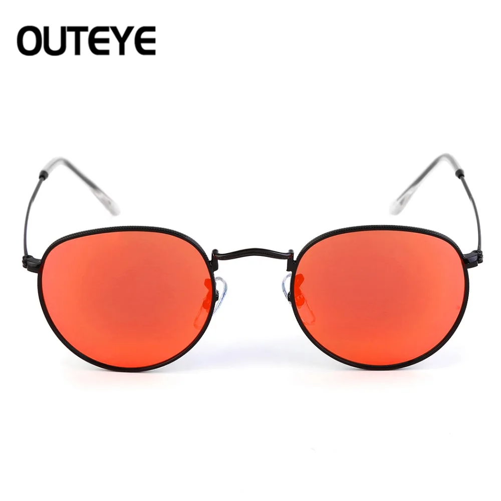 Круглая металлическая оправа солнцезащитные Стекло для 2017 женская обувь класса