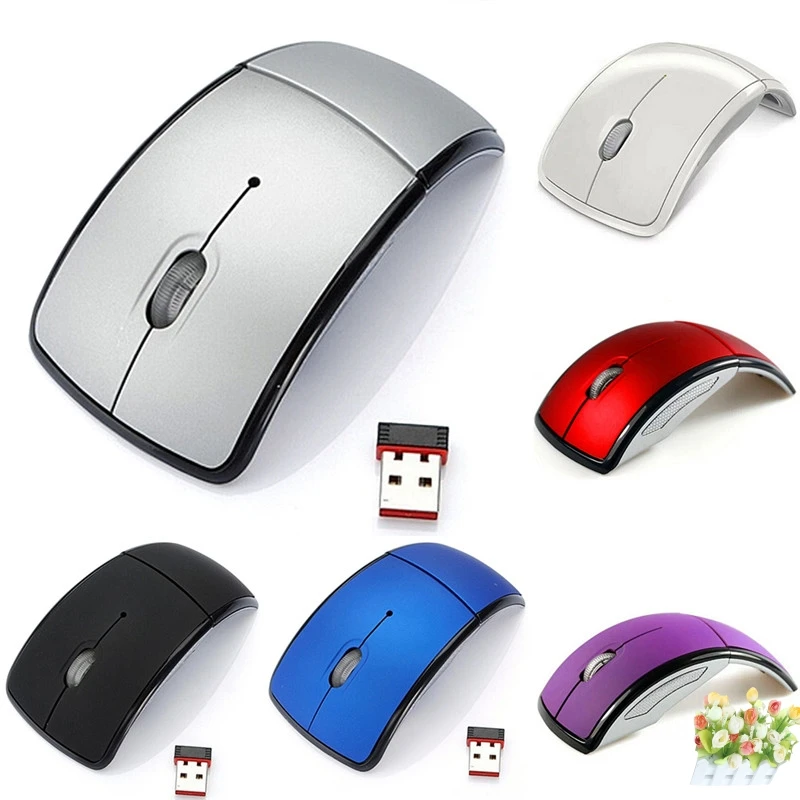 Складные мини мыши USB приемник беспроводная мышь 2 4G Компьютерная складная