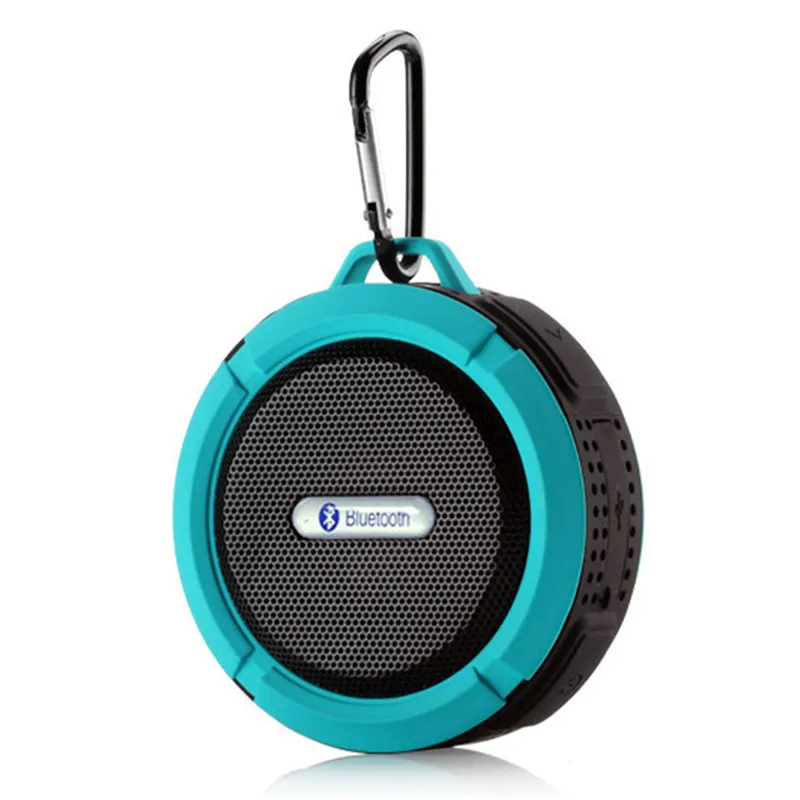 Синий Digitalworld беспроводной Bluetooth Handsfree водонепроницаемый Микрофон всасывания мини динамик душ для ванной C6 - Цвет: Синий
