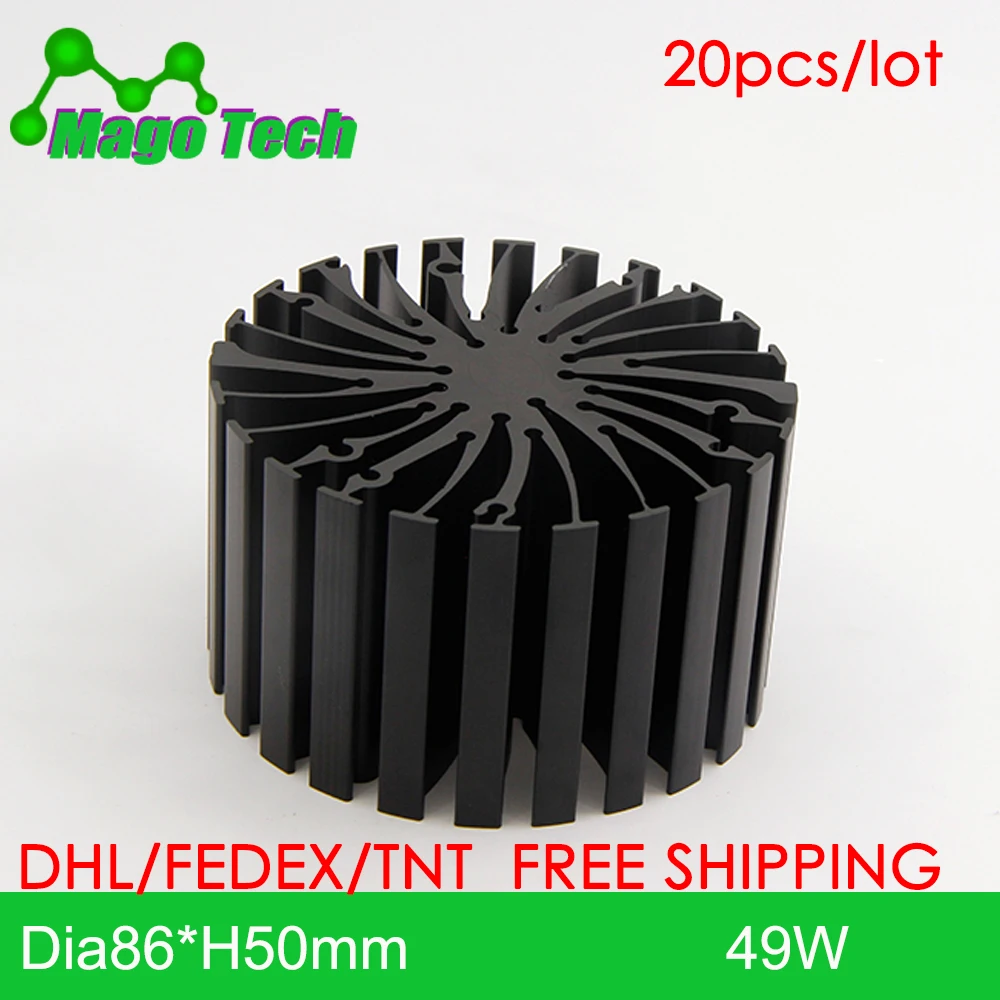 

ø86*50mm Modular LED Star Cooler for low and high bay light LED Grow Light Heatsink 30 mounting holes for all COB Brands