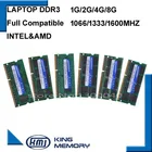 Оперативная память KEMBONA SODIMM для ноутбука, RAM, ОЗУ DDR3 2 ГБ 4 ГБ 8 ГБ DDR3 PC3 8500 1066 МГц DDR3 РС3 10600 1333 МГц DDR3 PC3 12800 1600 МГц 204pin