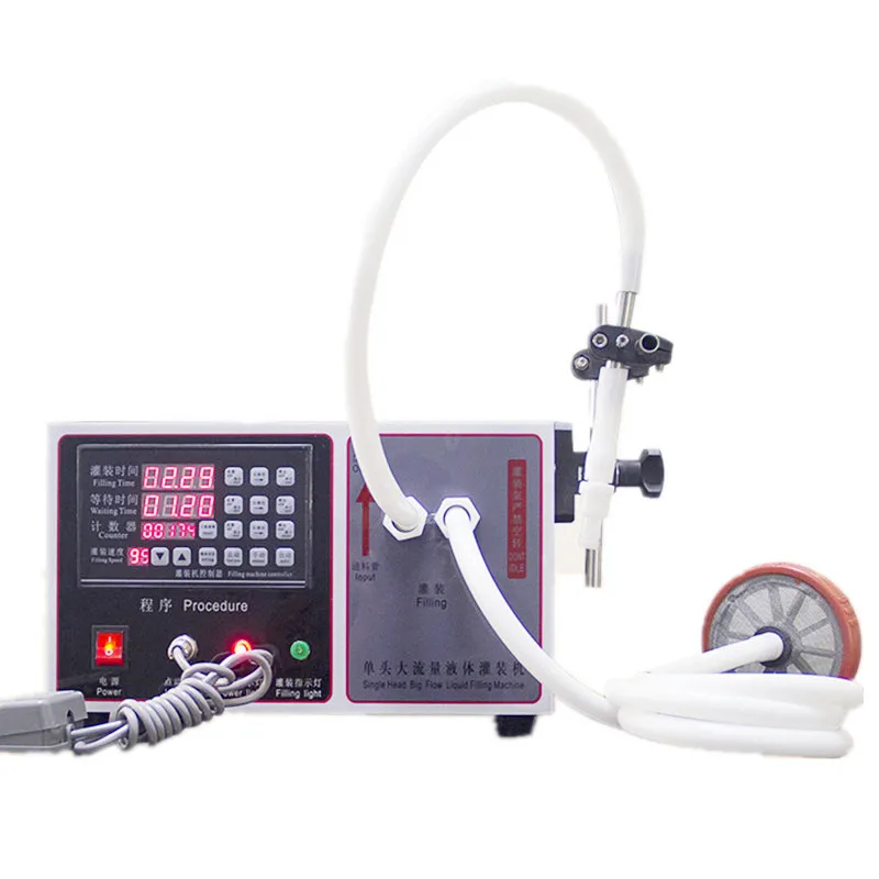 Полуавтоматическая машина для розлива масла сока воды молока жидкости|Вакуумные