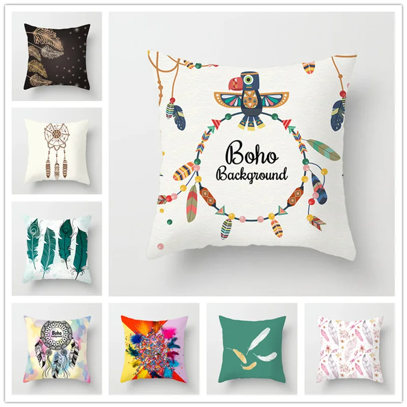 Фон из полиэстера персиковой кожи в стиле бохо Houspace для дома Декор подушки дивана