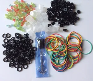 Хит продаж, аксессуары для татуировок, резиновые ленты + средняя пластиковая чашка + уплотнительные кольца + A-bar втулка для сосков + Цветные втулки + тату-макияж