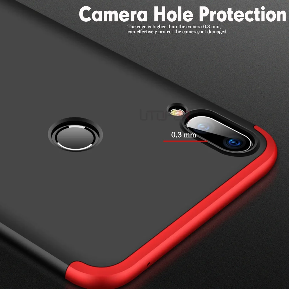 Чехол для Asus Zenfone Max Pro M2 с полным покрытием 360 Роскошный Жесткий чехол из