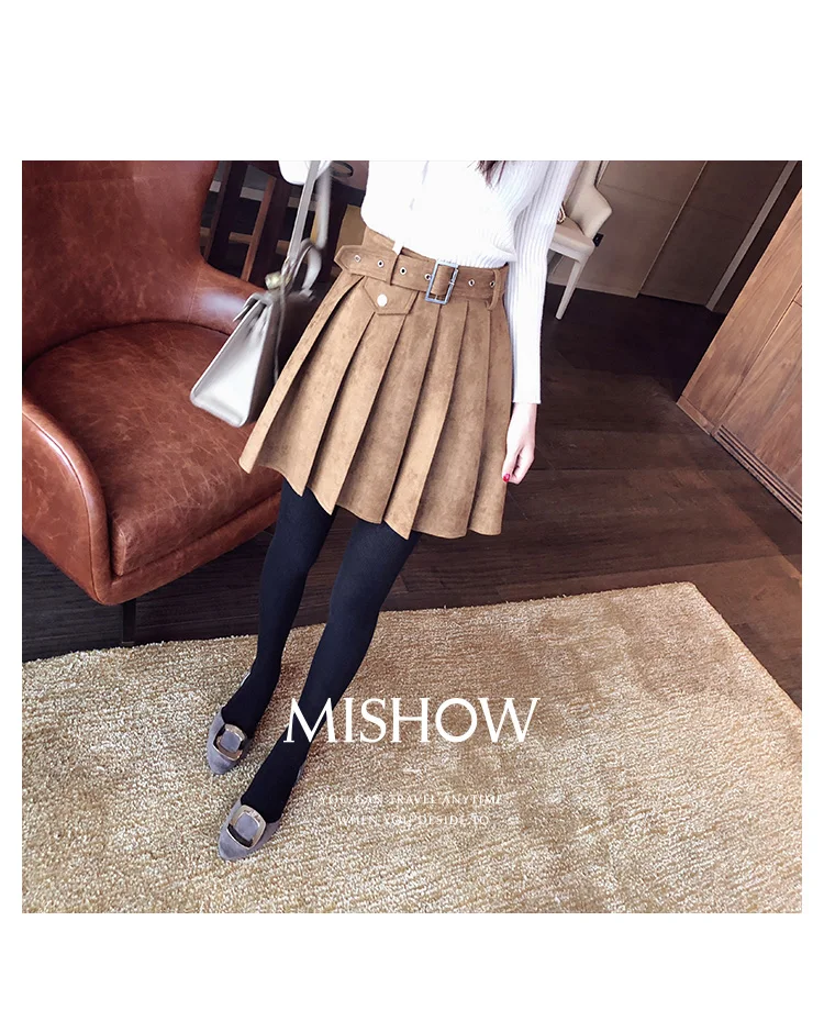 Mishow Стильная юбка плиссированная юбка-мини MX17C1541