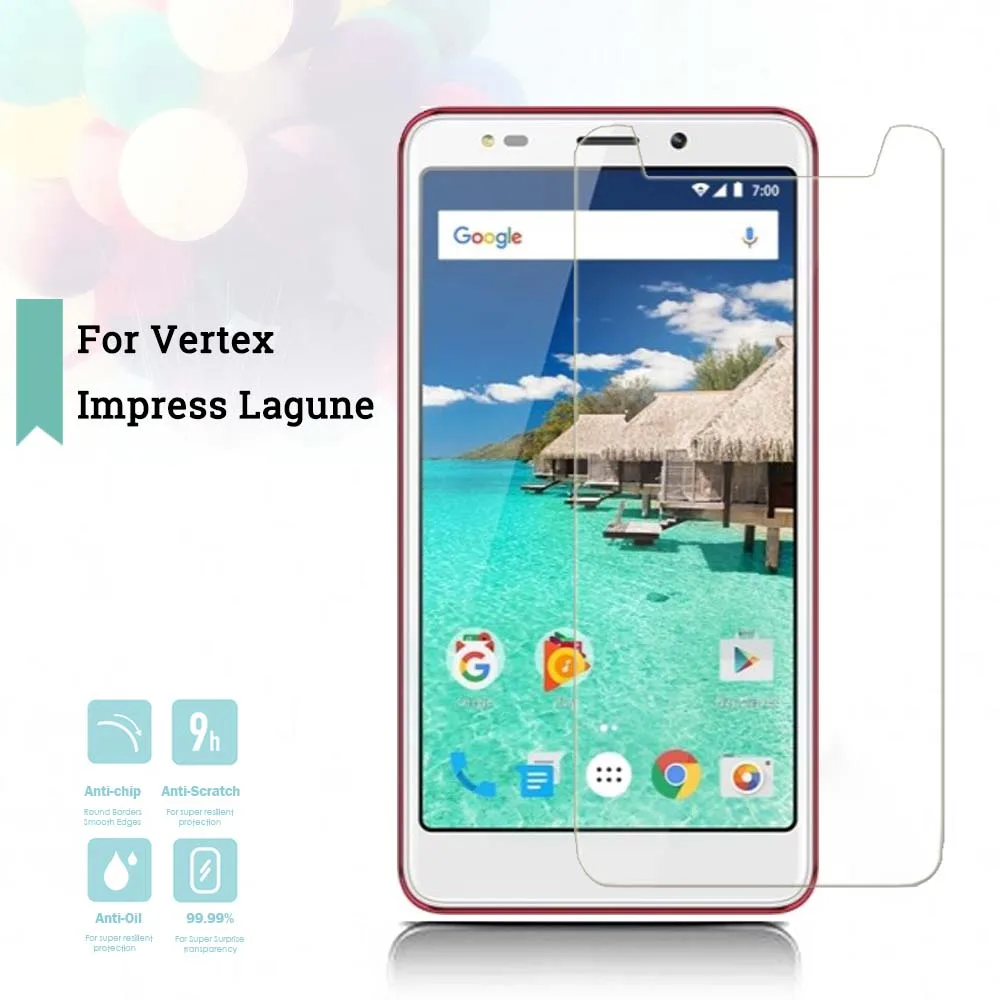 2.5D 0 26 мм ультратонкое закаленное стекло Vertex Impress Lagune защитное для экрана