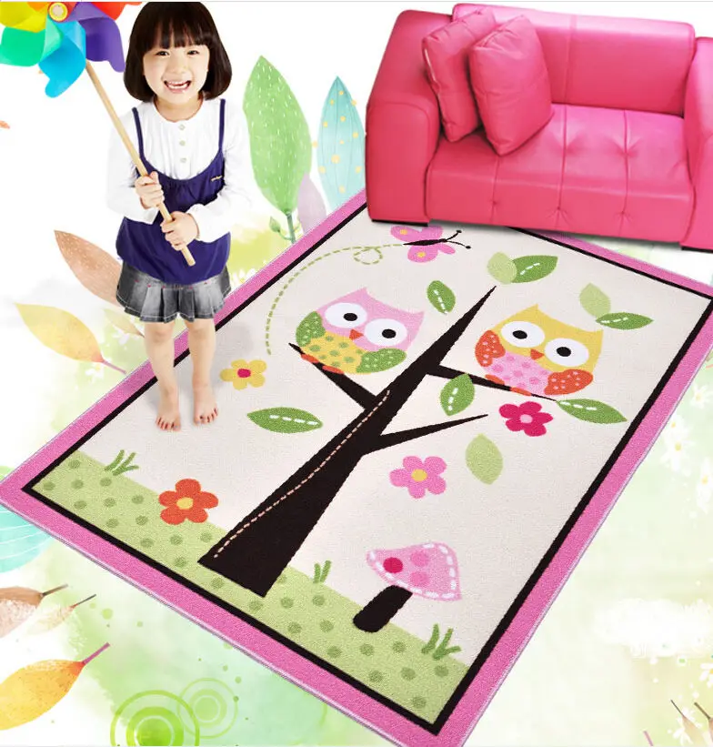 Новейшее качество детский коврик Мультяшные коврики для детей 100% нейлон девочек