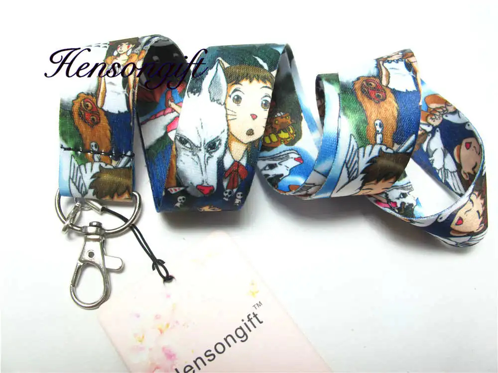 Жёлтый / золотой Hensongift мальчик Тоторо значок ремешок для ключей японского аниме ремешки на шею для мобильного телефона мультфильм брелки прекрасный подарок для детей - Цвет: Жёлтый / золотой