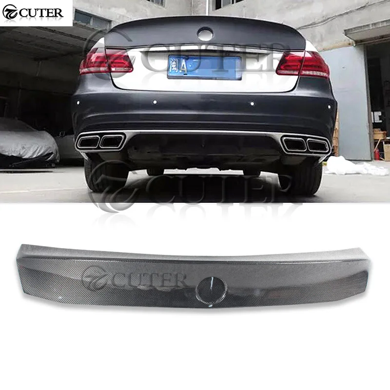 W212 углеродного волокна задние крылья багажник спойлер для Mercedes Benz W212 E280 E300 E260 E400 WLAD автомобильный тюнинг-пакет