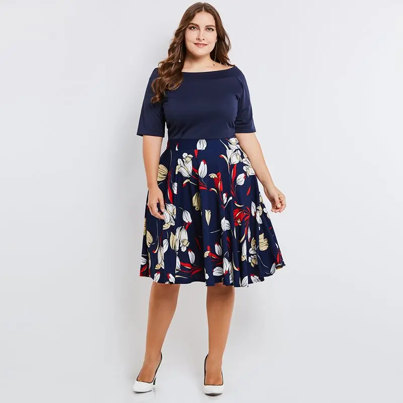 Для женщин миди платья Повседневное элегантный Офисные женские туфли Винтаж