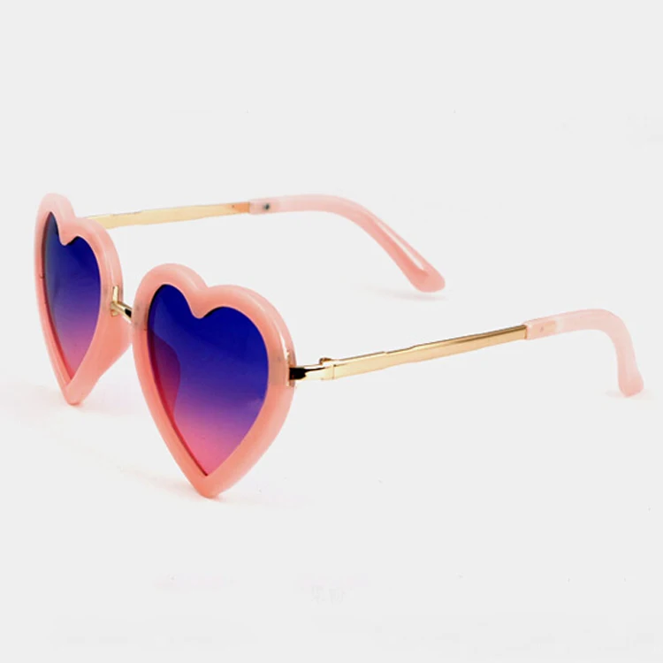 Light Pink Iboode Love Hearts солнцезащитные очки детские ретро милые Солнцезащитные очки для мальчиков и девочек Подарки Детские очки UV400 Oculos De Sol Gafas - Цвет линз: Light Pink