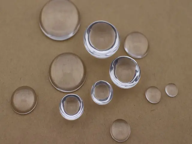 100 прозрачных плоских стеклянных полушаров кабошон 8 мм|cabochon findings|cabochon jewelryball bender |