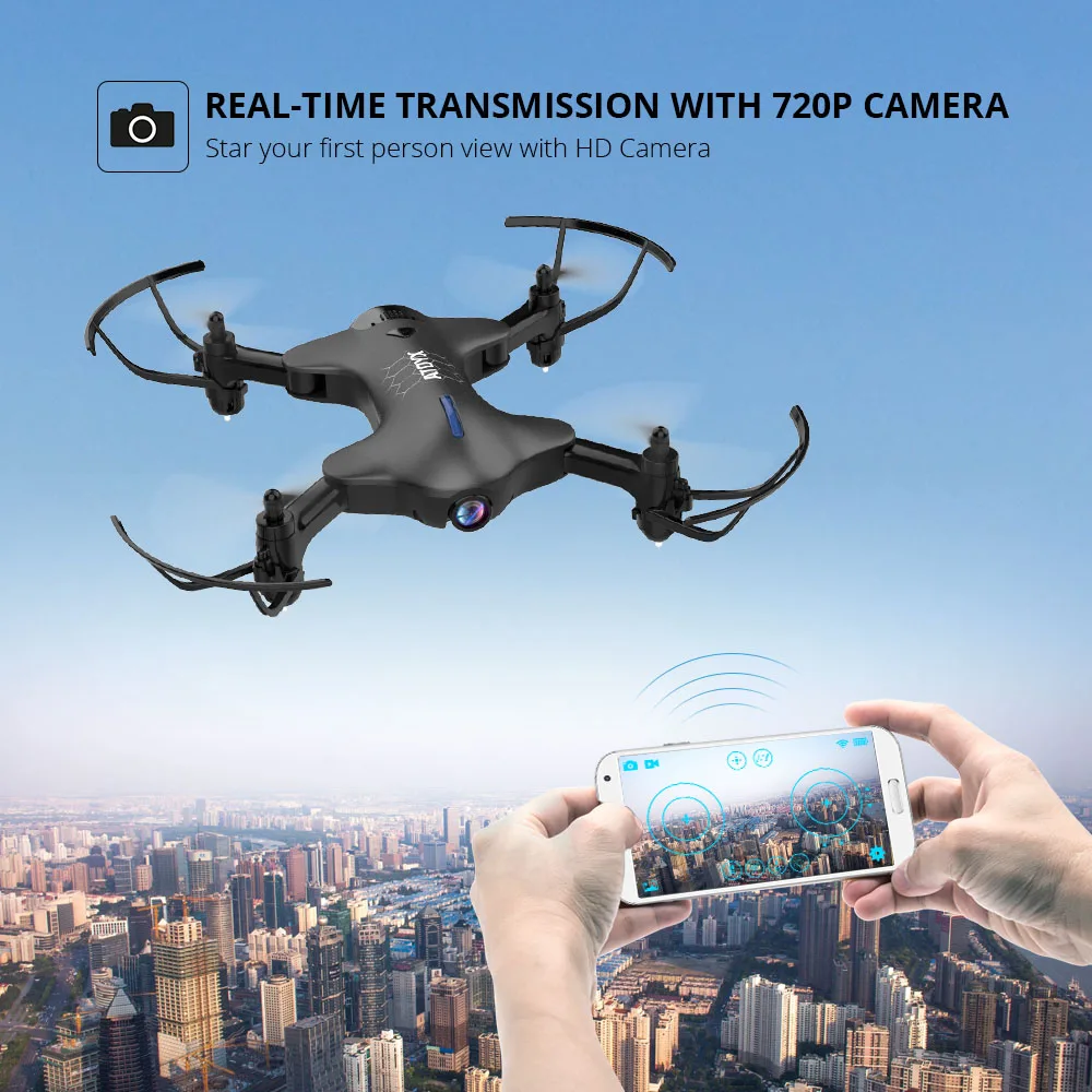 ATOYX Дрон с камерой 4k широкоугольная камера Дрон HD RC Квадрокоптер FVP wifi Высокая 4CH Безголовый режим удержания высоты