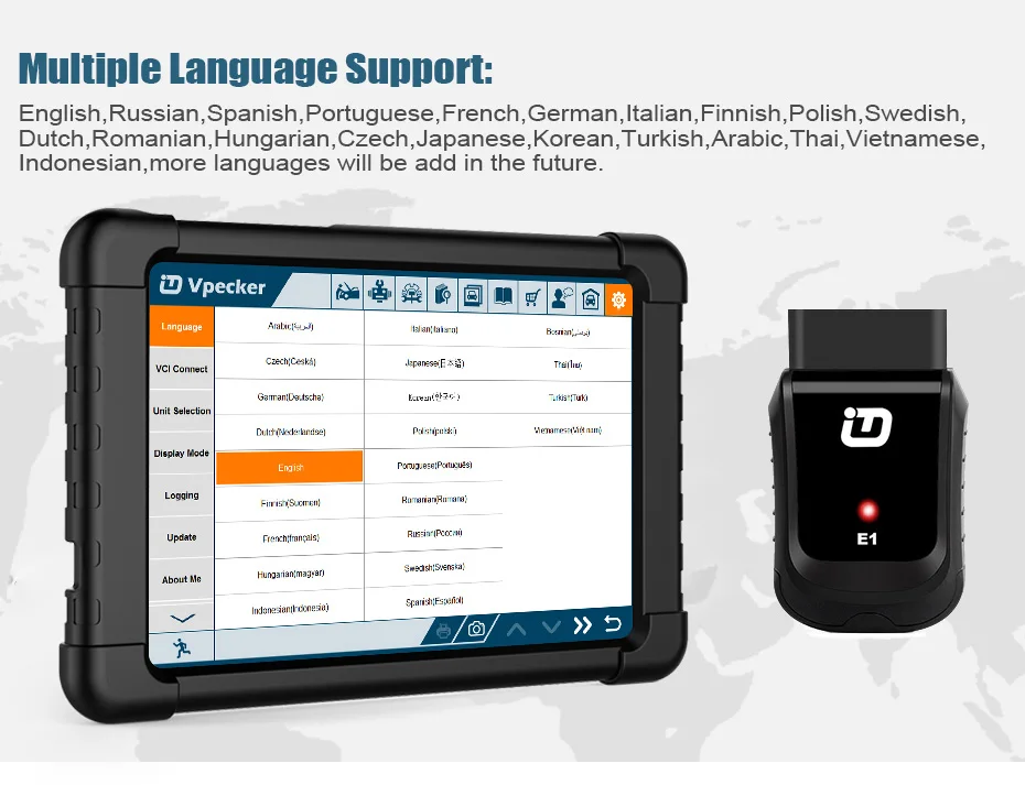Vpecker OBD2 WiFi автомобильный диагностический инструмент Автомобильный сканер