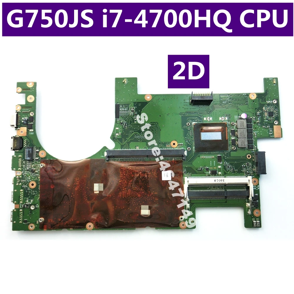 G750JS i7 4700HQ SR15E Процессор 2D материнская плата REV 2 0 для ROG G750J G750JM G750 G750JX Материнская