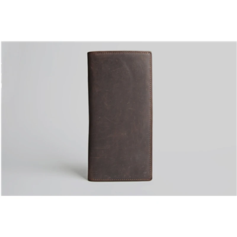 Мужской винтажный кошелек SIMLINE Длинный из натуральной воловьей кожи с отделением