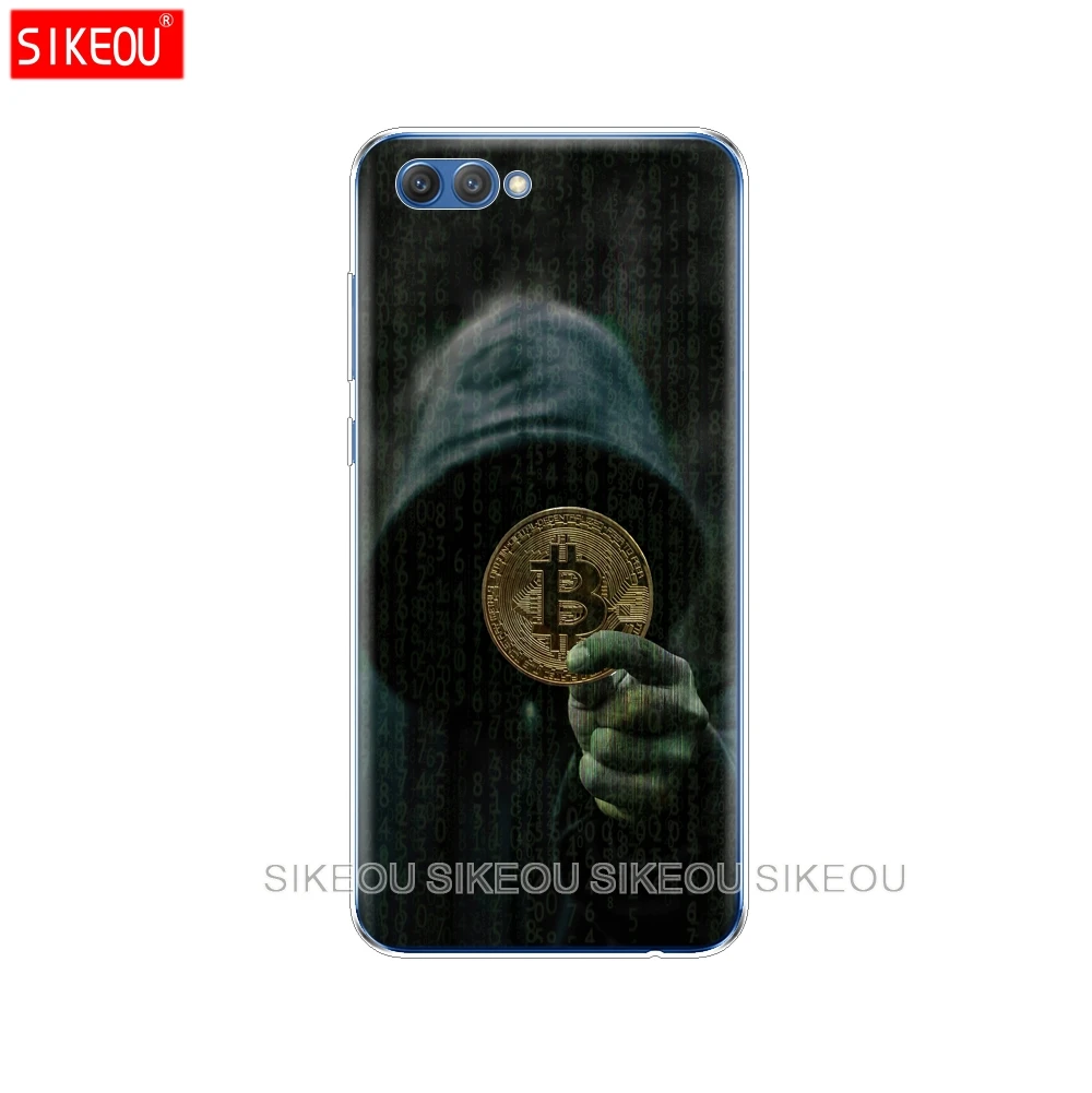 Силиконовый чехол для телефона Huawei Honor 10 V10 3c 4C 5c 5x 4A 6A 6C pro 6X 7X 6 7 8 9 LITE Биткоин монеты