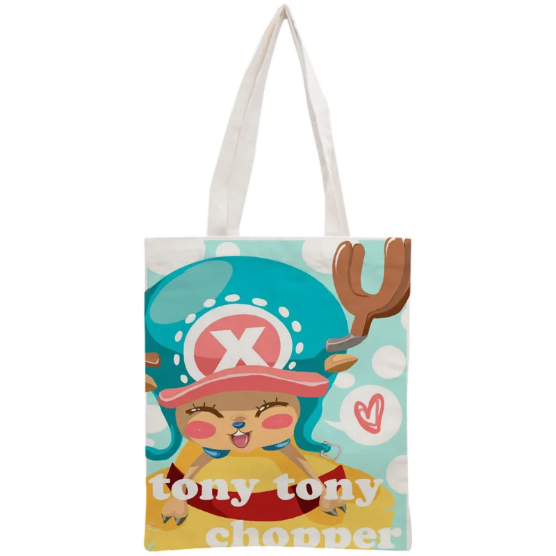 

Custom chopper one piece Tote Bag Reusable Handbag Women Shoulder Pouch Foldable Canvas Shopping Bags Drop Shipping