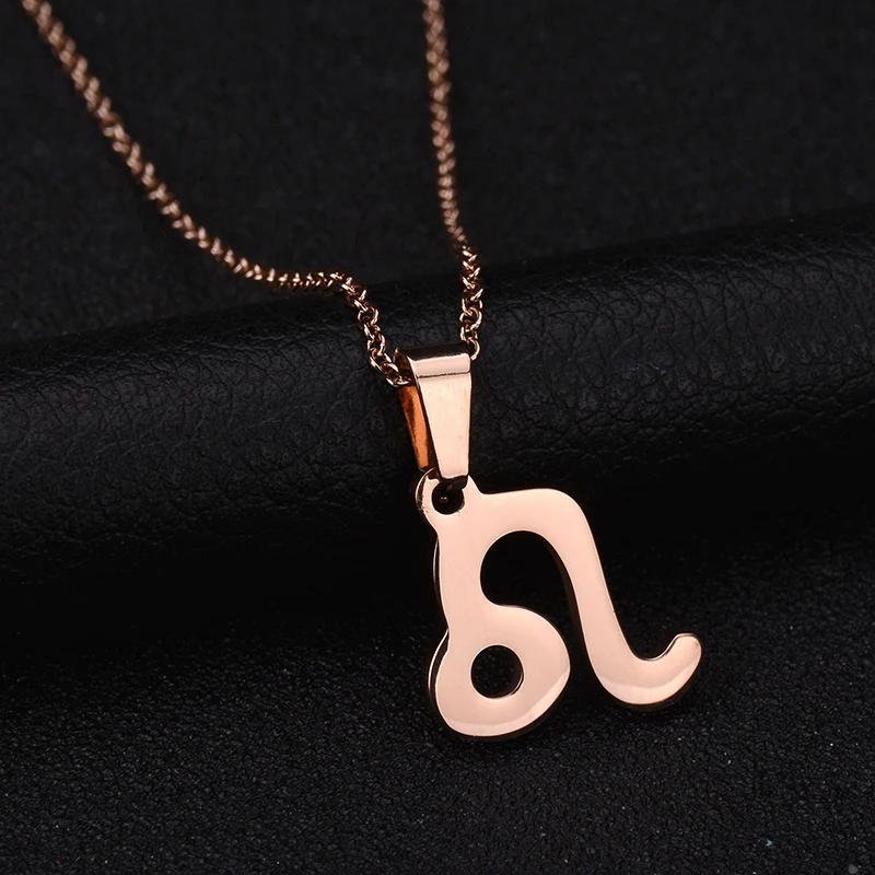 Ожерелье с 12 созвездиями из нержавеющей стали 3 вида цветов зодиакальное