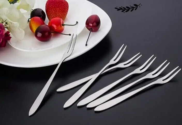 

Stainless steel dessert cake fruit forks tableware household for party flatware