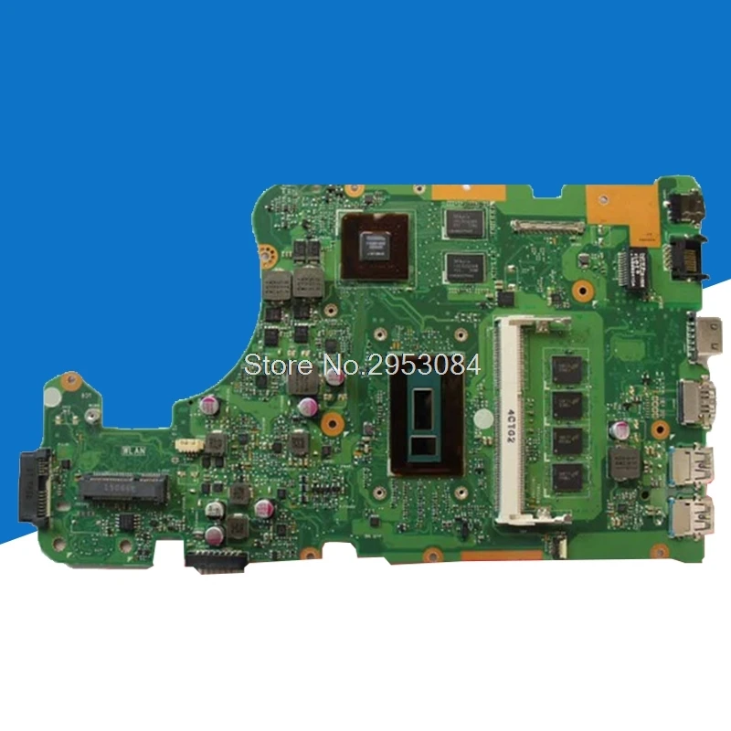 Для ASUS X555L X555LD X555LDB X555LJ X555LP X555LF ноутбук материнская плата 4 gb Оперативная память I7-4500 2G тестирование