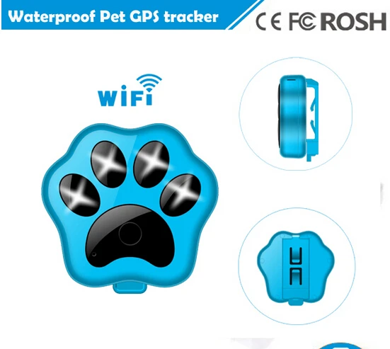 Умный GPS GSM трекер для собак и кошек водонепроницаемый IP66 Wi Fi контроль вставки