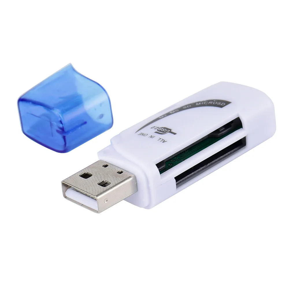 Горячая продажа кардридер для Micro SD SDHC TF M2 MMC MS PRO DUO все в 1 USB 2 0 мульти памяти Прямая