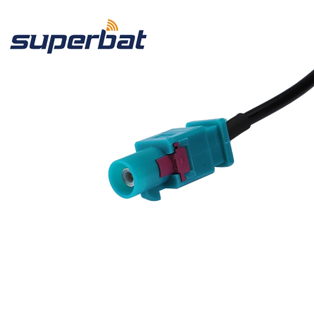 Универсальный провод Superbat Fakra DIN Z для разъема антенны AM/FM RG174 30 см радиочастотный