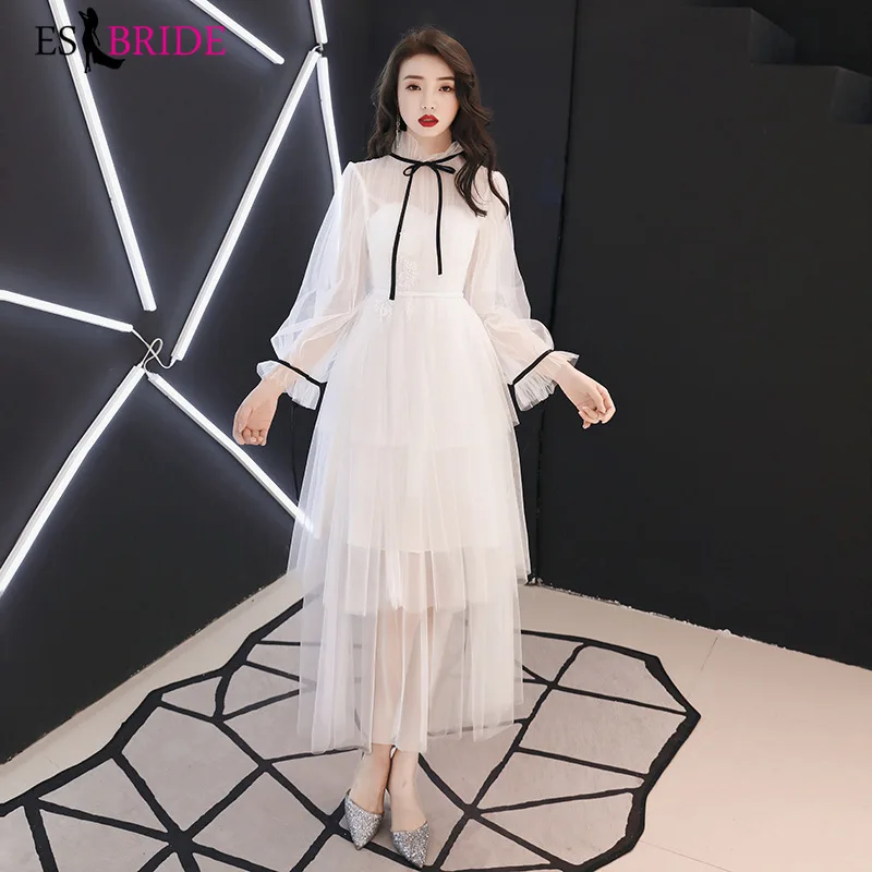 Вечерние платья для студентов белые вечерние особых случаев длинное вечернее