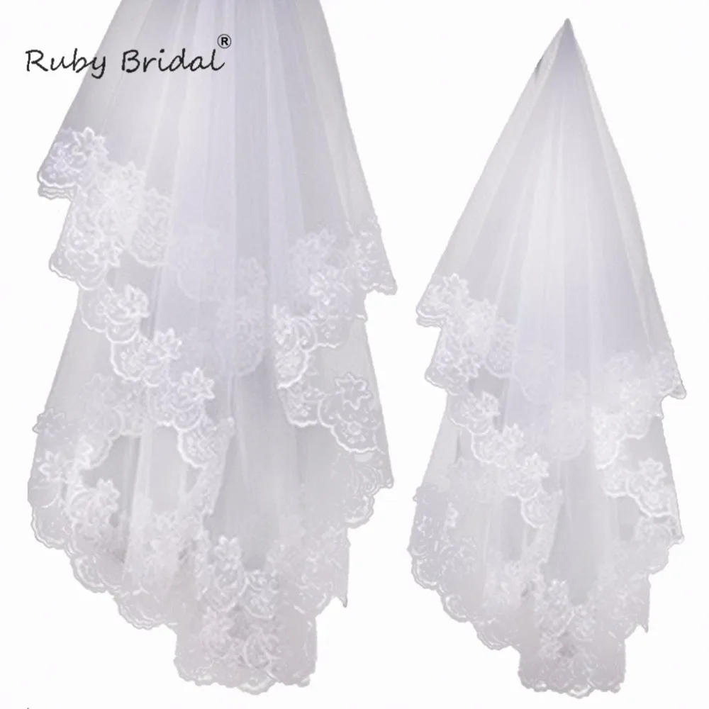 В наличии Высокое качество Дешевые Свадебные аксессуары для вуалей Короткие