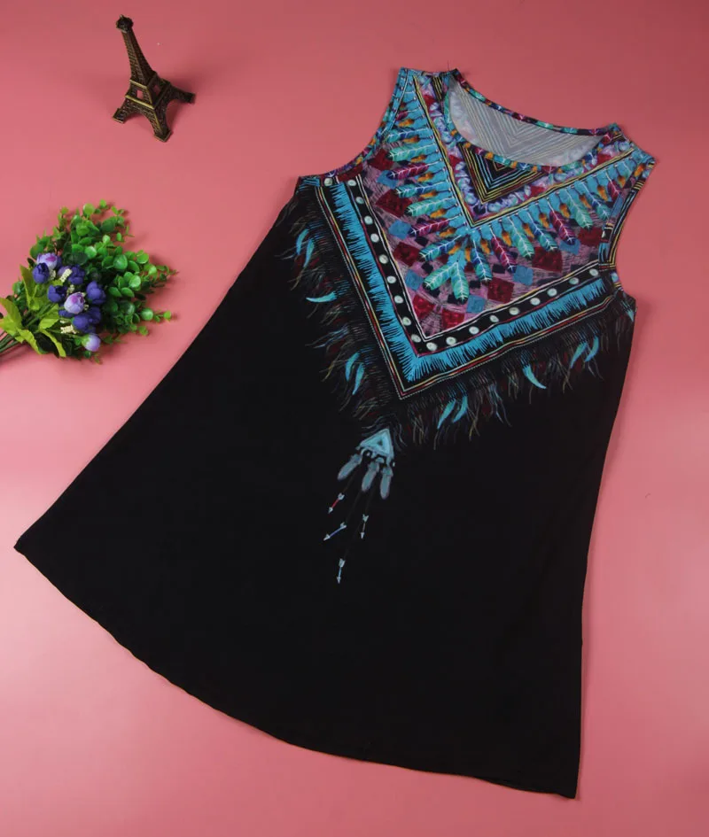 Высокое качество 2016 летние индийские этнические женские платья свободные без