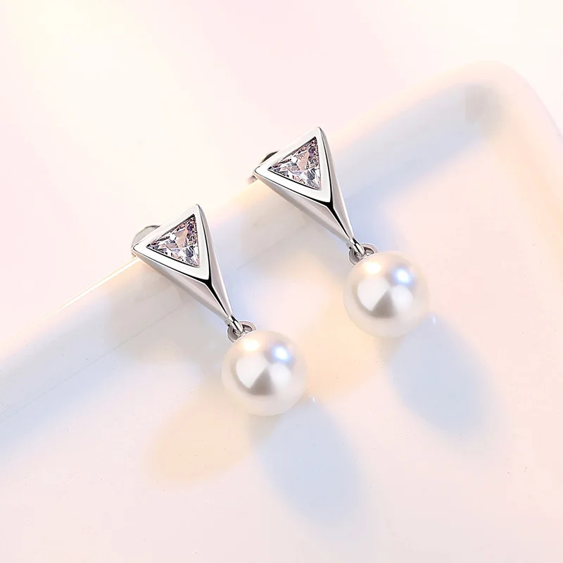 Новые модные жемчужные серьги ювелирные изделия из стерлингового серебра 925