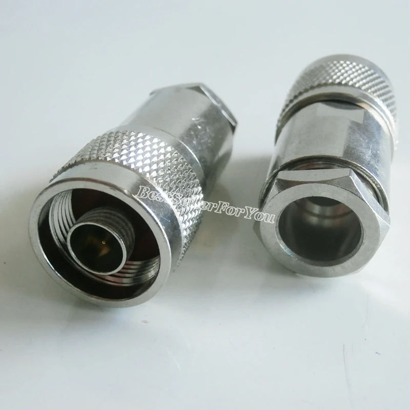 

1Pcs N male plug clamp For RG8 RG165 RG213 RG214 LMR400 RF Cable Connector