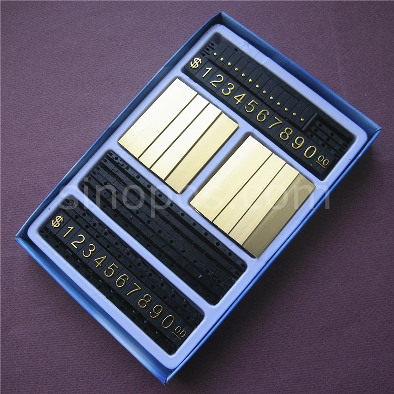 Набор регулируемых ценников на столешницу $ евро набор для ювелирных изделий в