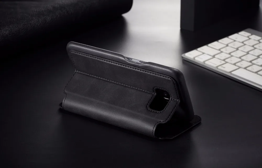 Роскошный кожаный флип-чехол на магните для samsung Galaxy S10 S9 S8 Plus держатель для карт чехол для samsung S7 S7 Edge Note 8 9 Coque Funda