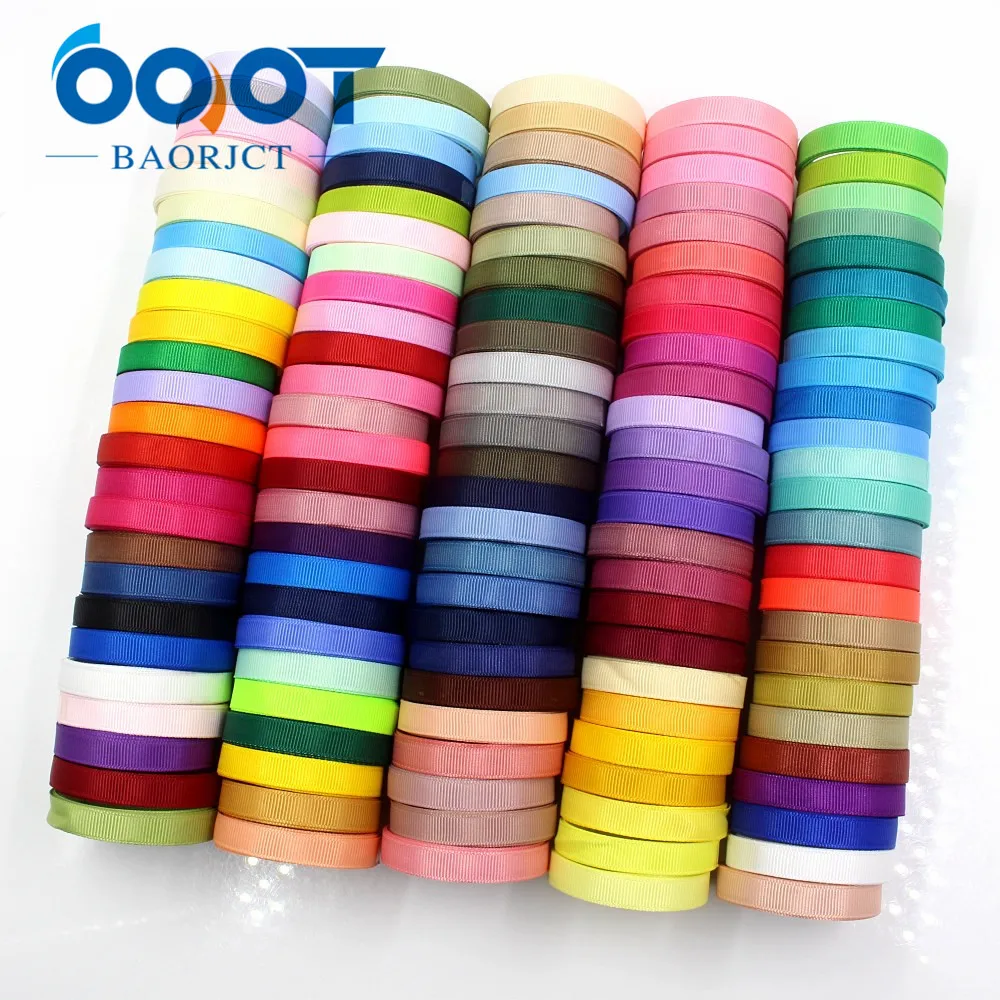 OOOT BAORJCT 181010 10 ярдов/партия 125 цветов можно выбрать мм однотонные ленты в рубчик